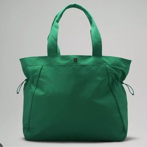 NEW! Lululemon Side-Cinch Shopper Bag - teal green SOLD OUT!